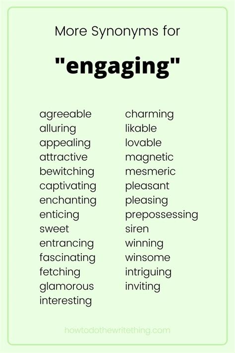 engaging synonyms